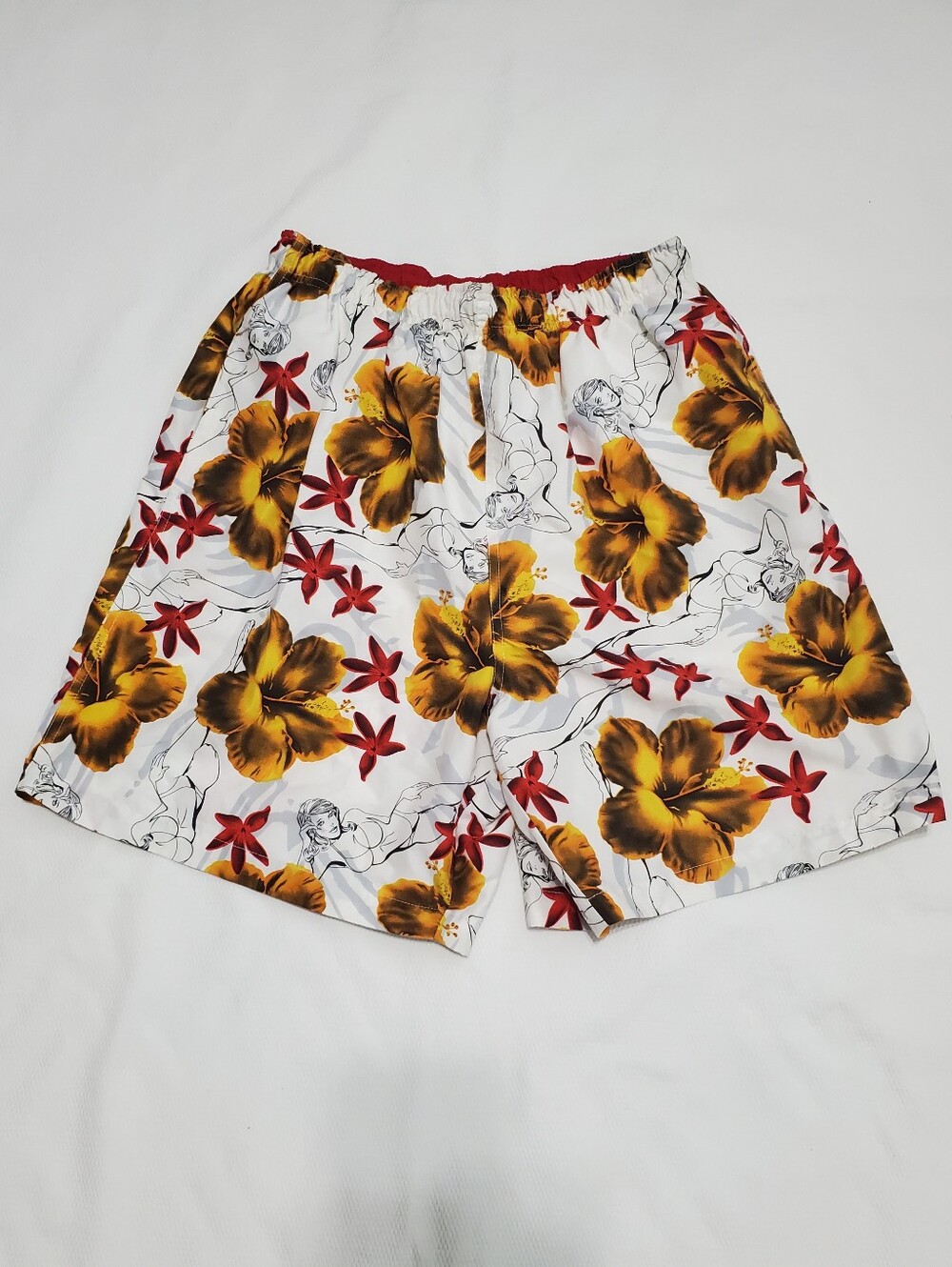 Tommy Hilfiger Hawaiian Print Swim Trunks Large